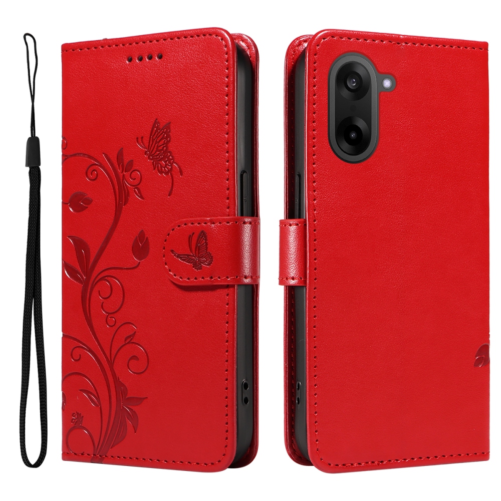 Virágok könyve tok OnePlus Nord CE5 5G - piros