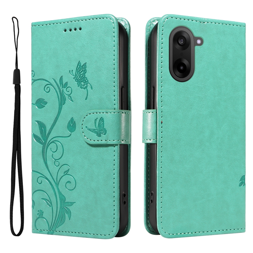 Virágok könyv tok OnePlus Nord CE5 5G - teal - teal