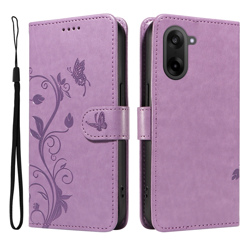 Virágok könyve tok OnePlus Nord CE5 5G - világos lila