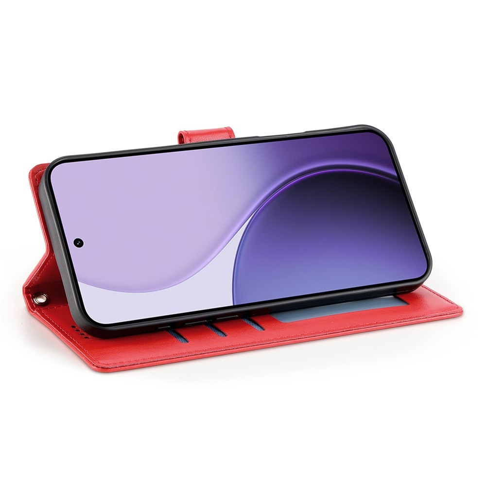 Flowers könyvformájú tok a Realme 16 5G-hez – piros