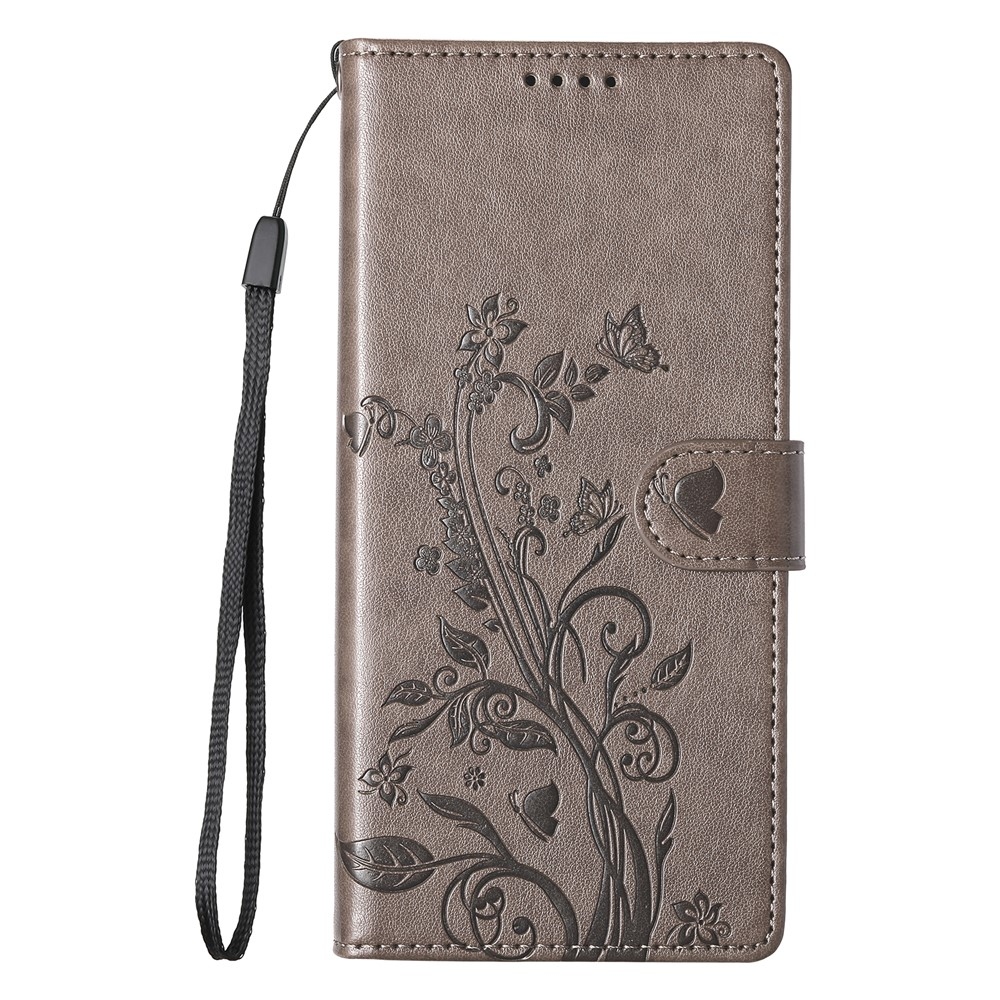Flowers könyvformájú tok a Realme 16 5G-hez – szürke