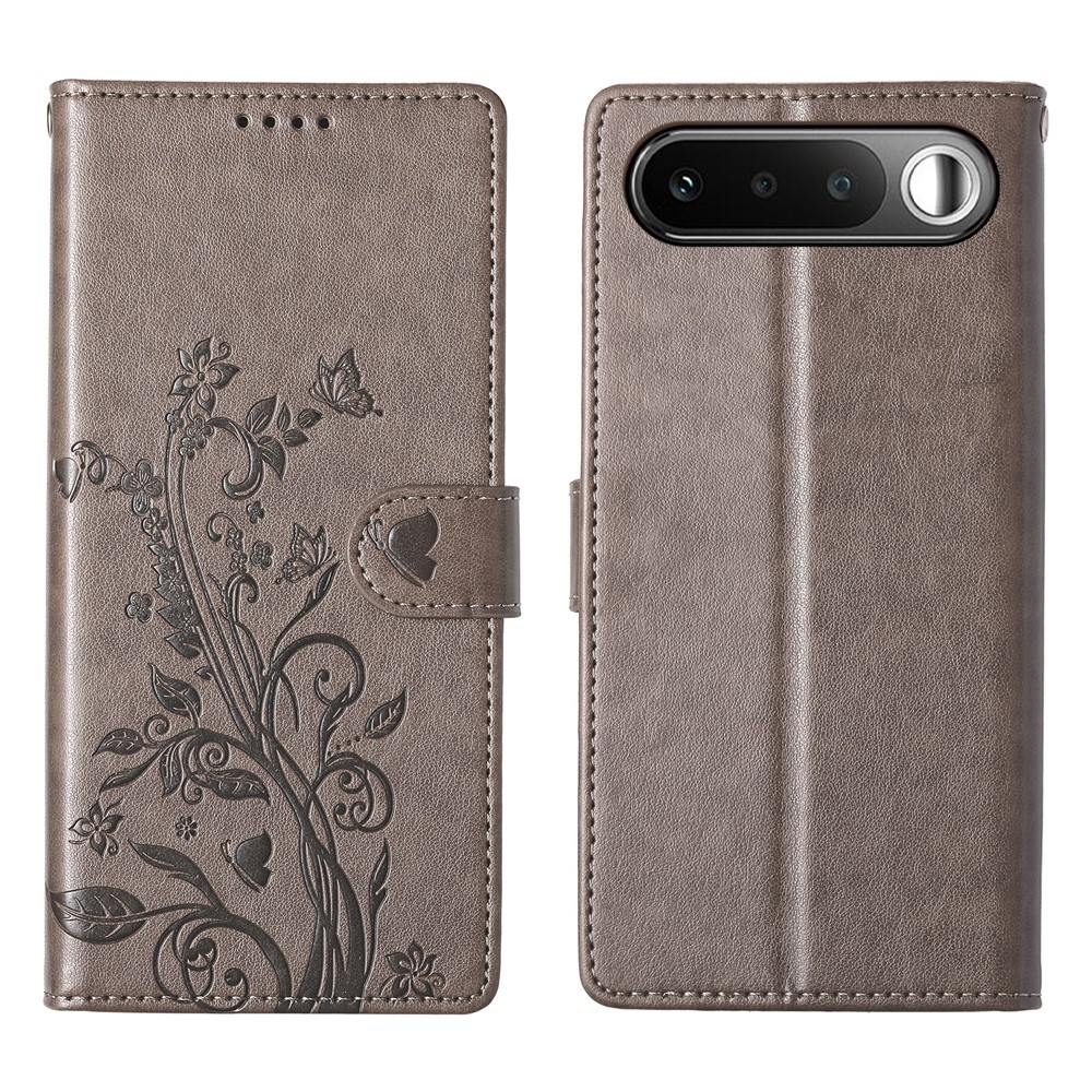 Flowers könyvformájú tok a Realme 16 5G-hez – szürke