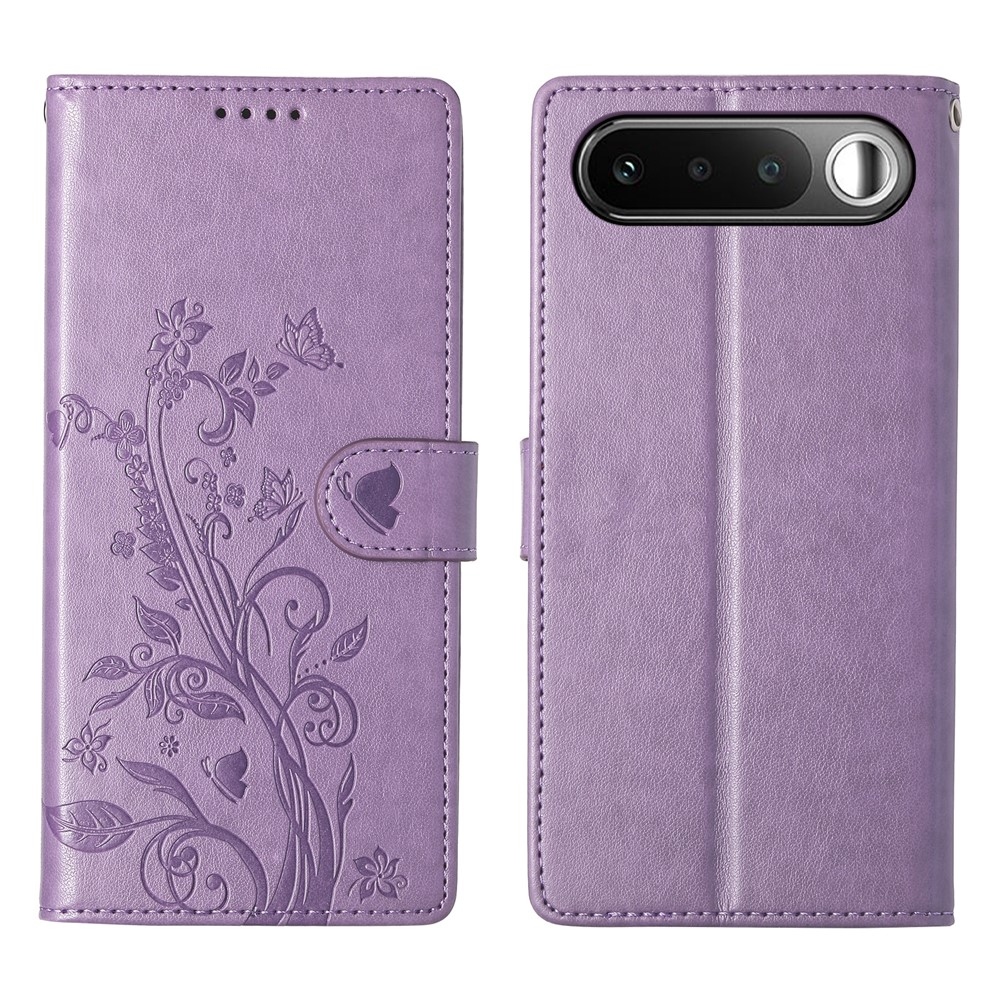 Flowers könyvformájú tok a Realme 16 5G-hez – világos lila