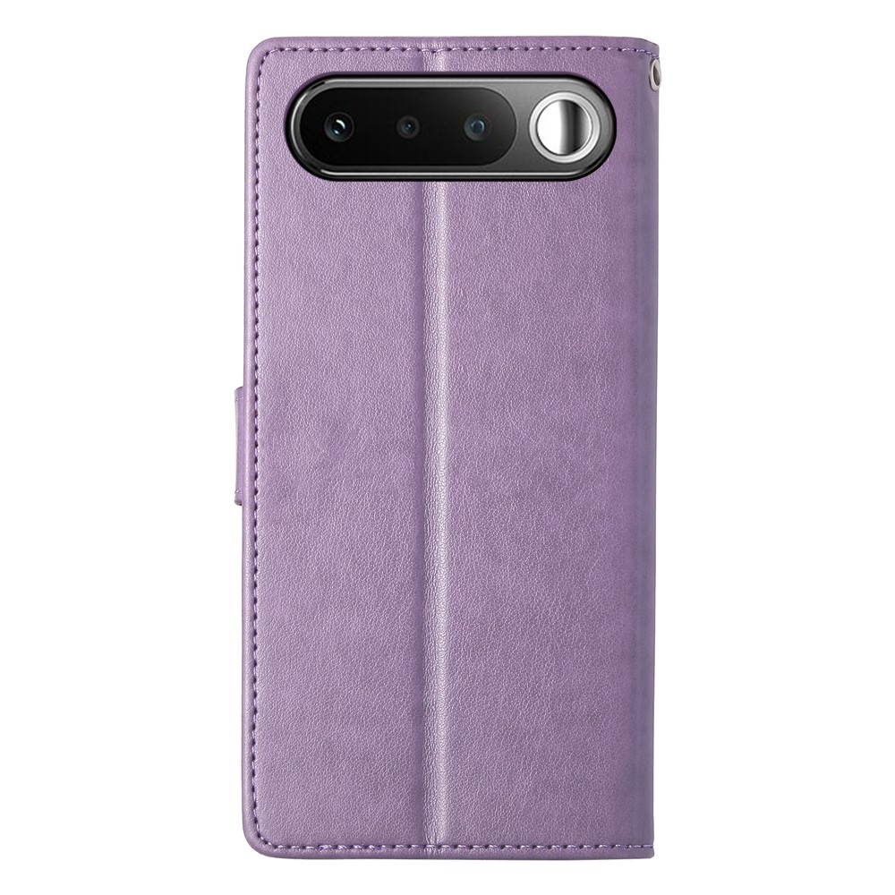 Flowers könyvformájú tok a Realme 16 5G-hez – világos lila