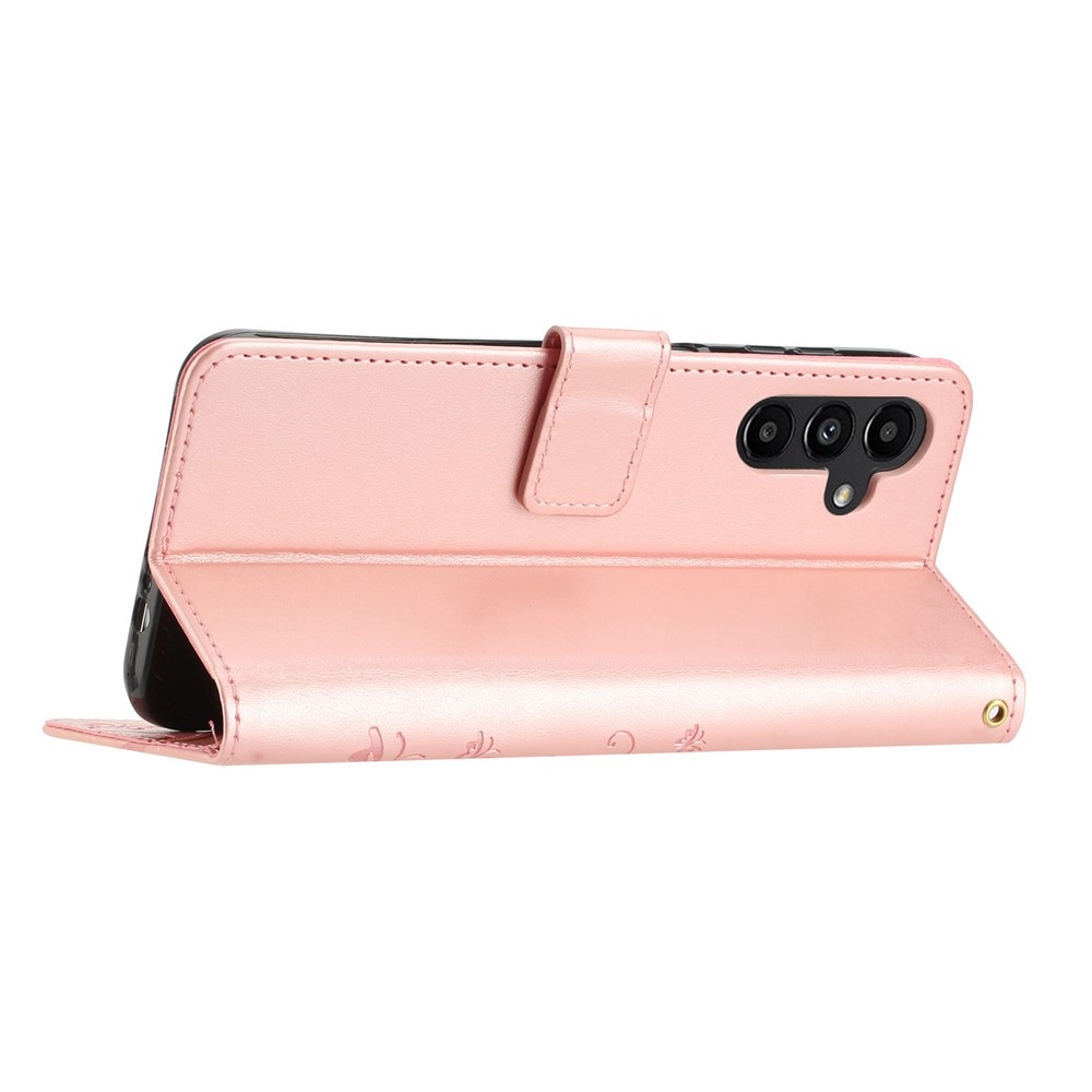 Virágok könyv tok Samsung Galaxy S26+ készülékhez - rózsaarany