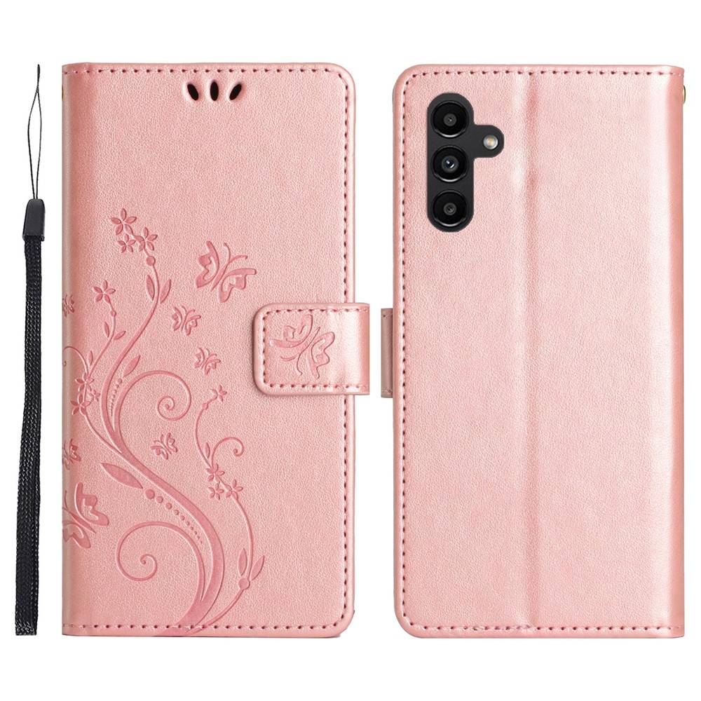 Virágok könyv tok Samsung Galaxy S26+ készülékhez - rózsaarany