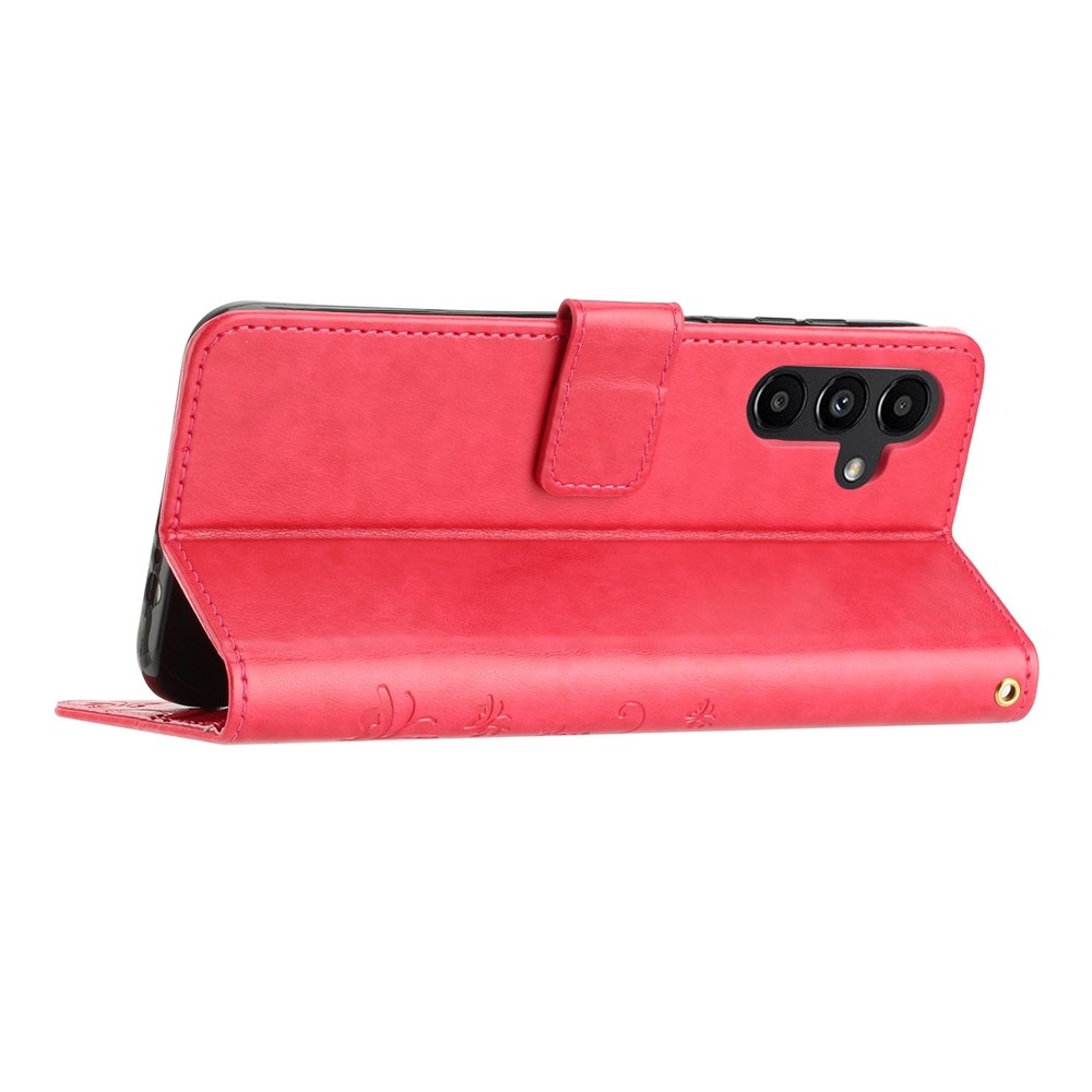 Virágok könyv tok Samsung Galaxy S26/S26 Pro készülékhez - piros