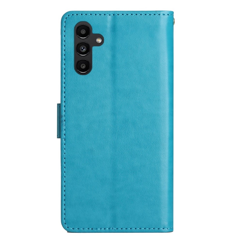 Virágok könyv tok Samsung Galaxy S26/S26 Pro készülékhez - kék