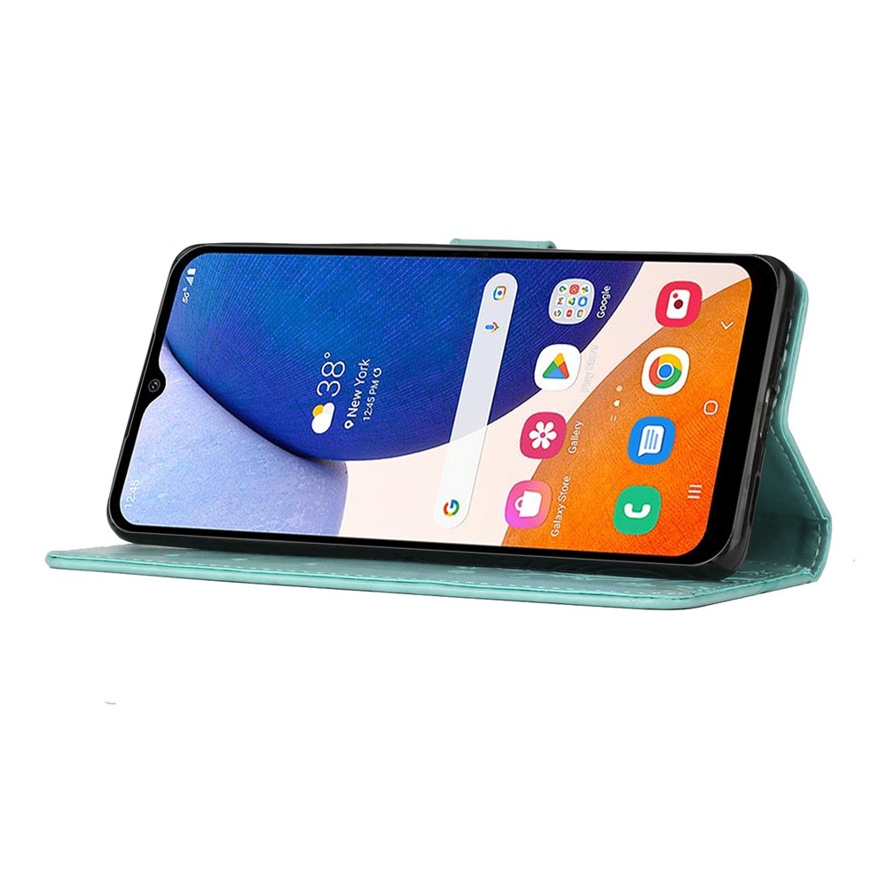 Virágok könyv tok Samsung Galaxy S26/S26 Pro készülékhez - kékeszöld színű