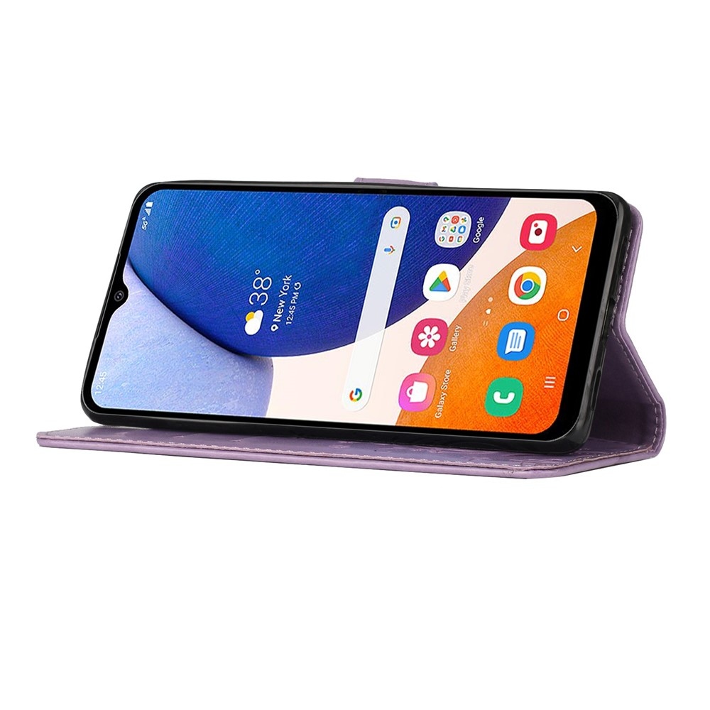 Virágok könyv tok Samsung Galaxy S26/S26 Pro készülékhez - világos lila