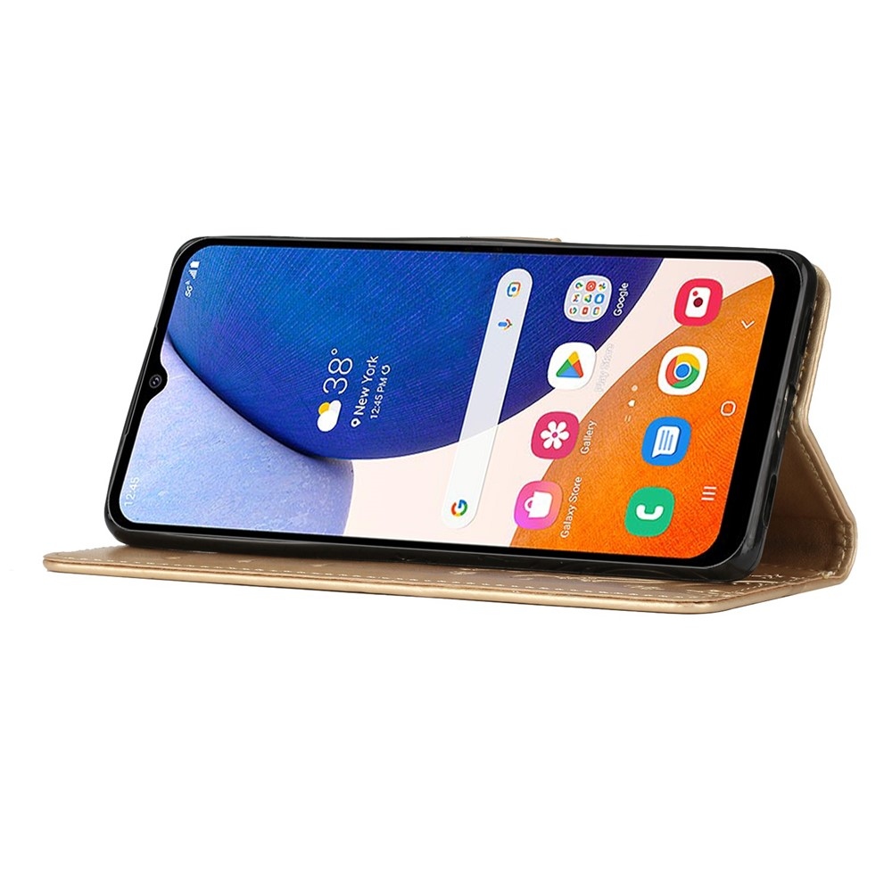 Virágok könyv tok Samsung Galaxy S26/S26 Pro készülékhez - arany színű