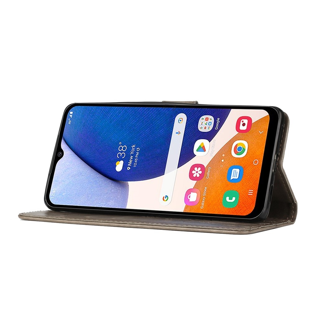 Virágok könyv tok Samsung Galaxy S26+ készülékhez - szürke