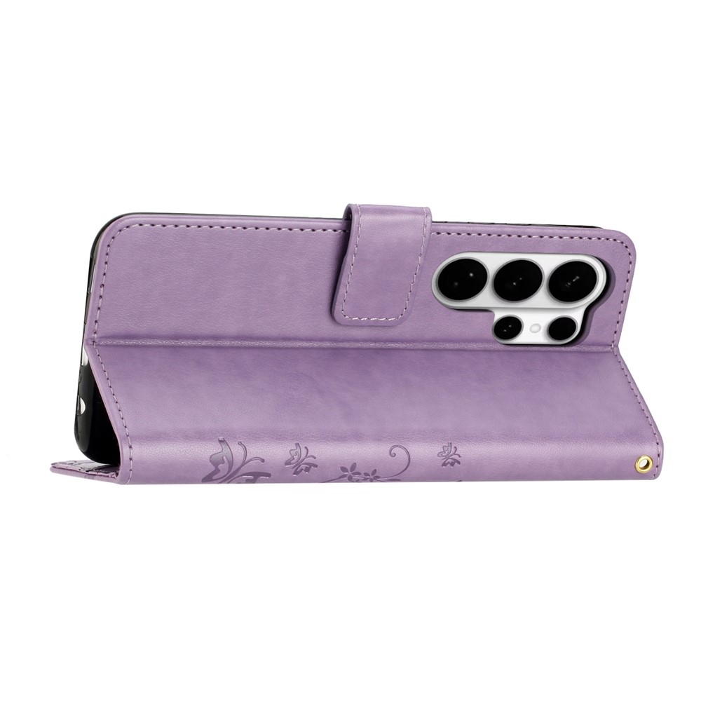 Virágok könyve tok Samsung Galaxy S26 Ultra - világos lila