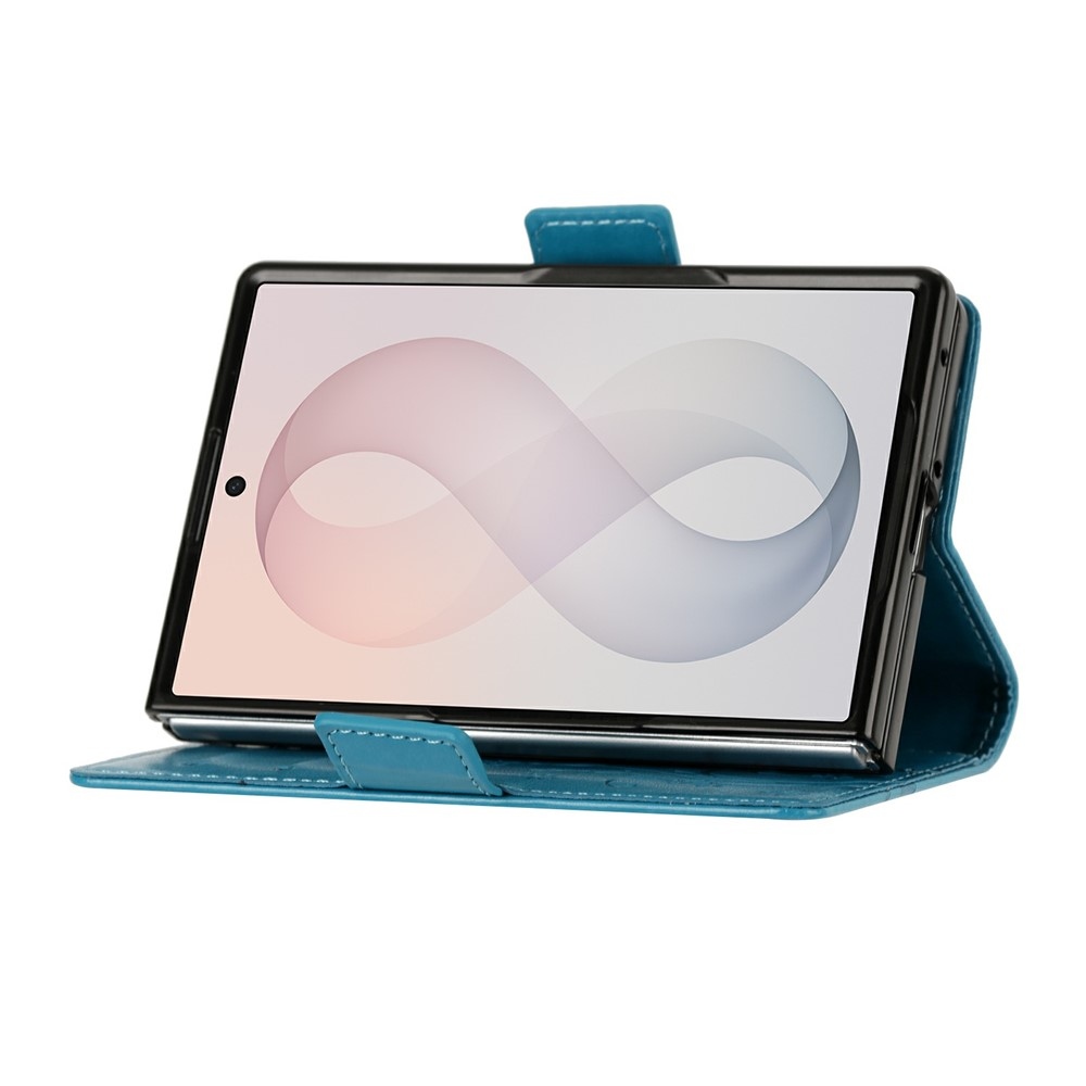 Flowers könyvhátlap a Samsung Galaxy Z Fold8 5G-hez – kék