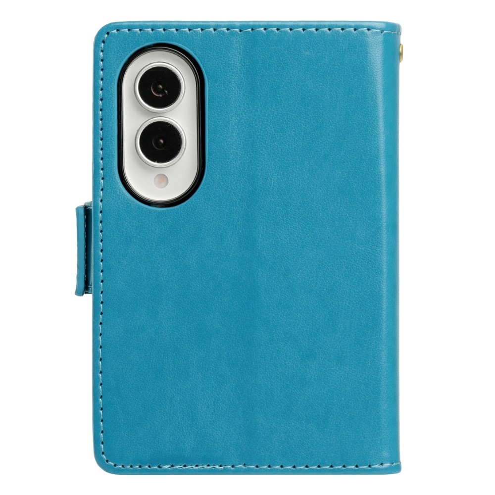 Flowers könyvhátlap a Samsung Galaxy Z Fold8 5G-hez – kék