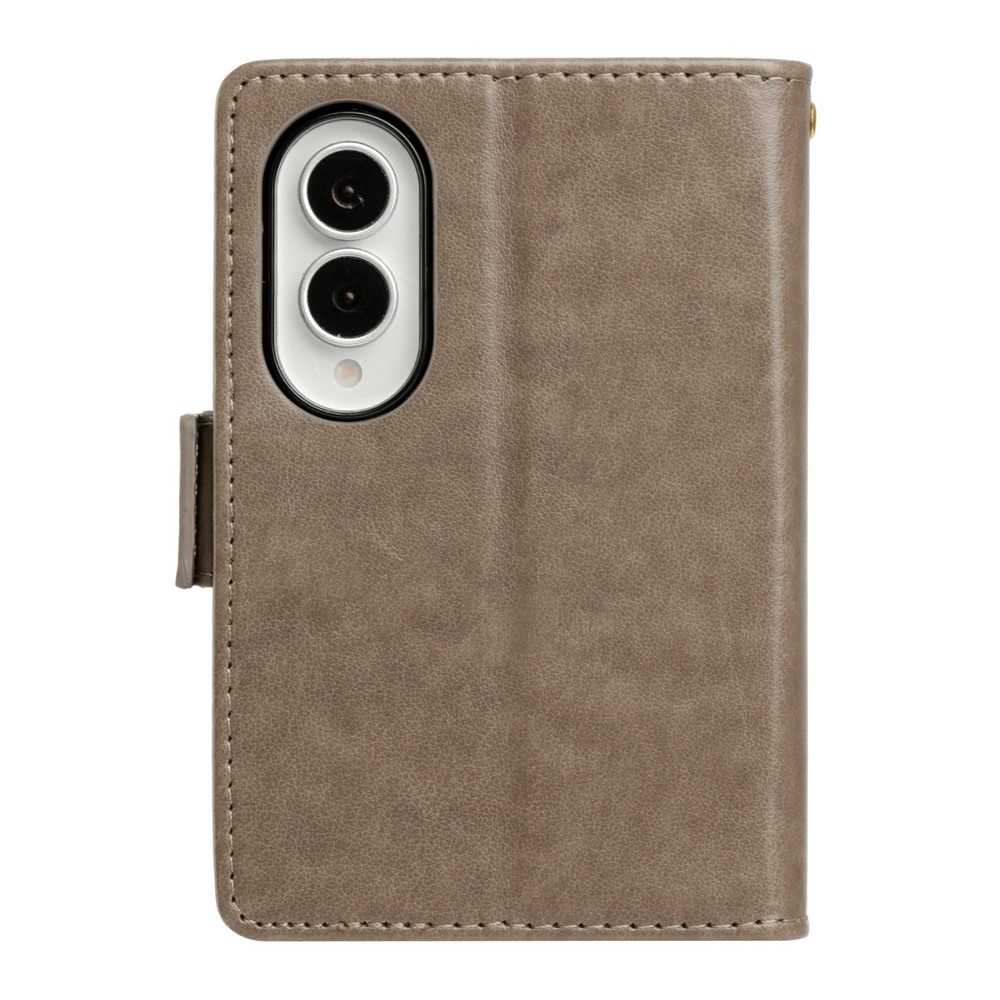 Flowers könyvformájú tok a Samsung Galaxy Z Fold8 5G-hez – szürke