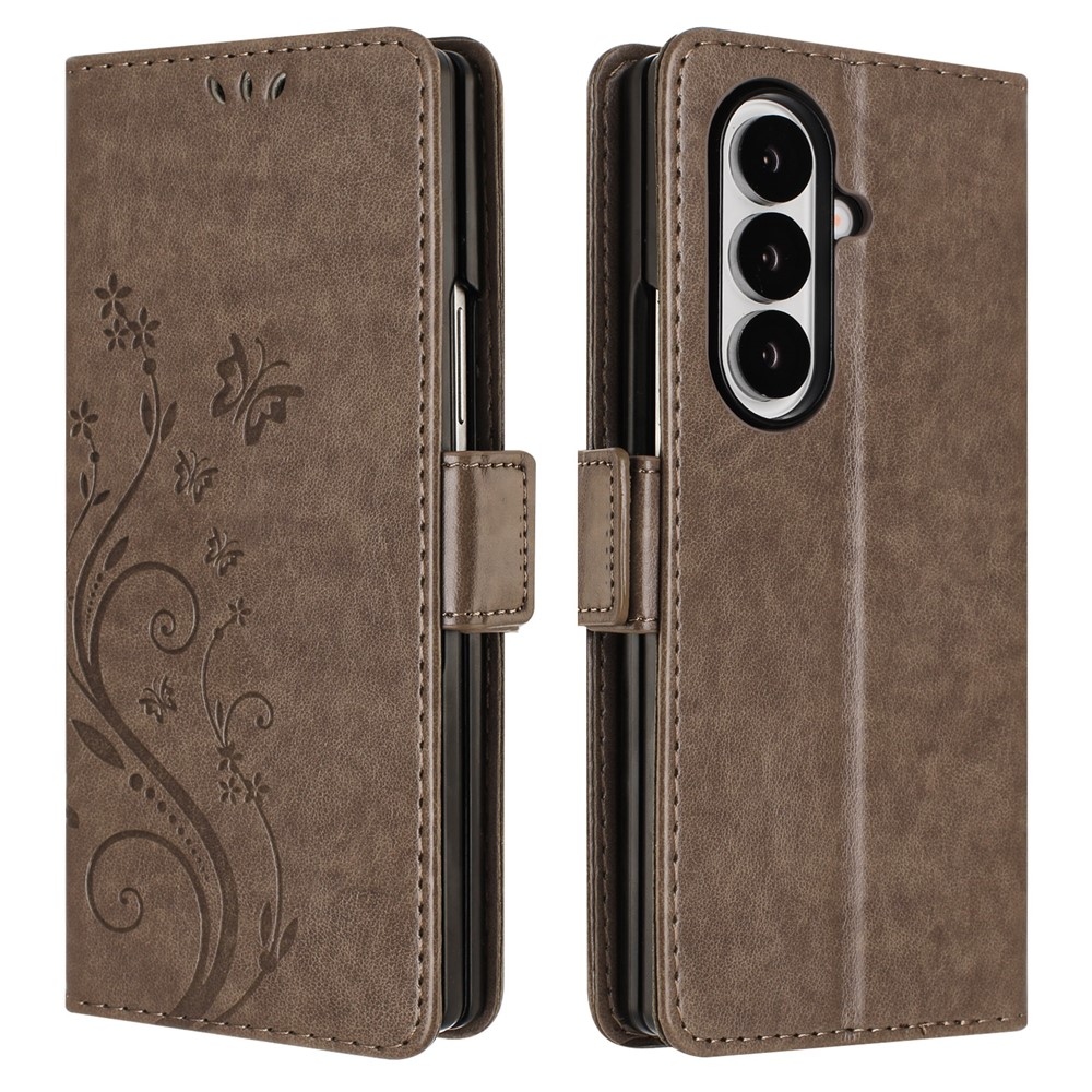 Flowers könyvformájú tok a Samsung Galaxy Z Fold8 Ultra 5G-hez – szürke