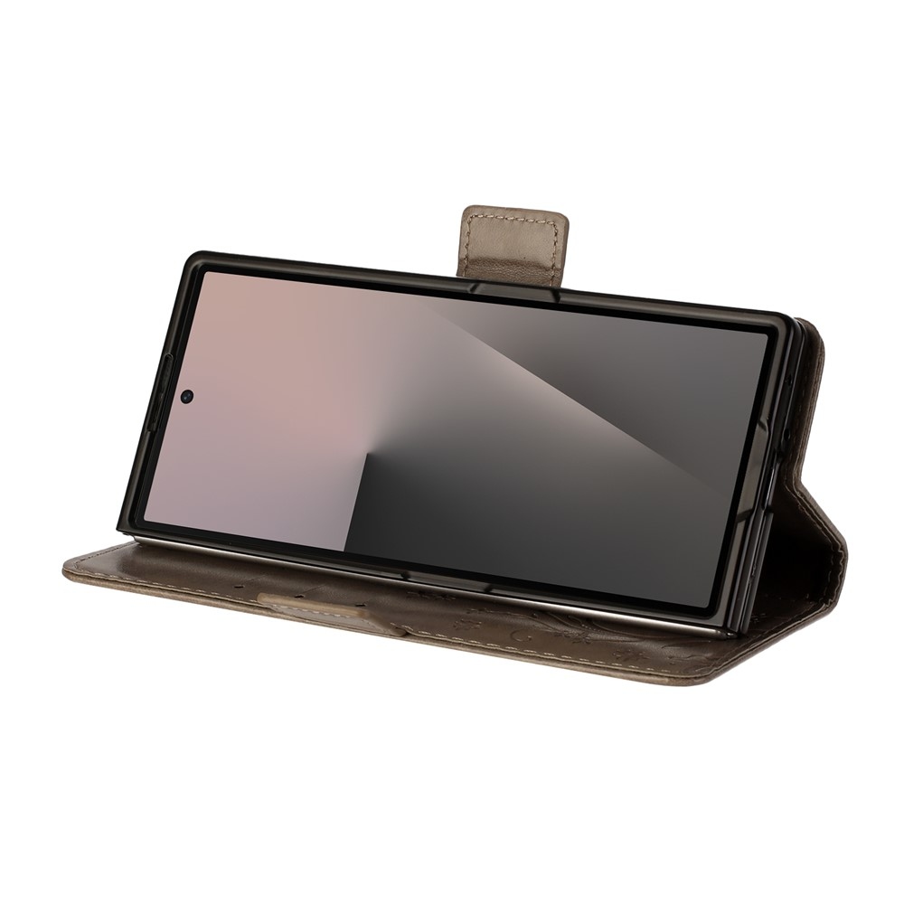 Flowers könyvformájú tok a Samsung Galaxy Z Fold8 Ultra 5G-hez – szürke
