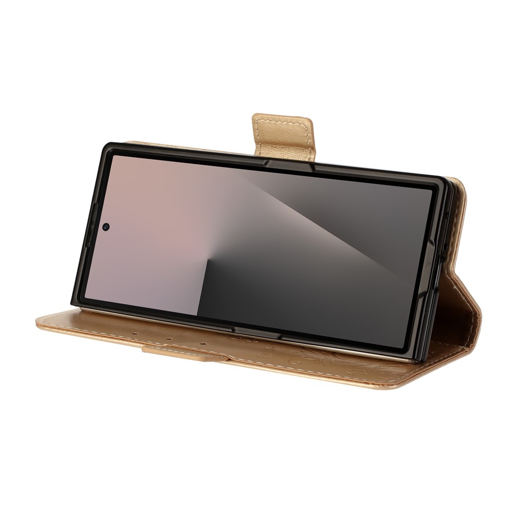 Flowers könyvformájú tok a Samsung Galaxy Z Fold8 Ultra 5G-hez – arany