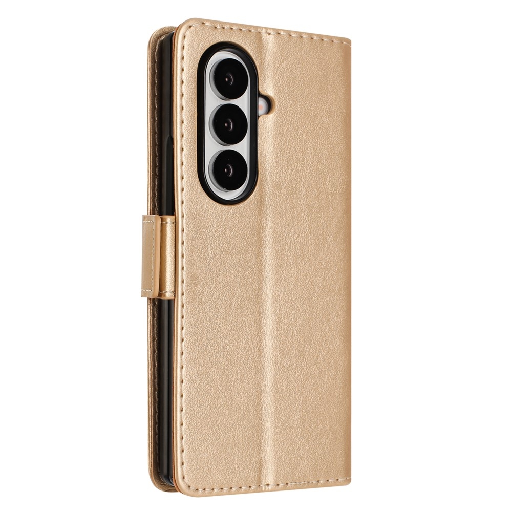 Flowers könyvformájú tok a Samsung Galaxy Z Fold8 Ultra 5G-hez – arany