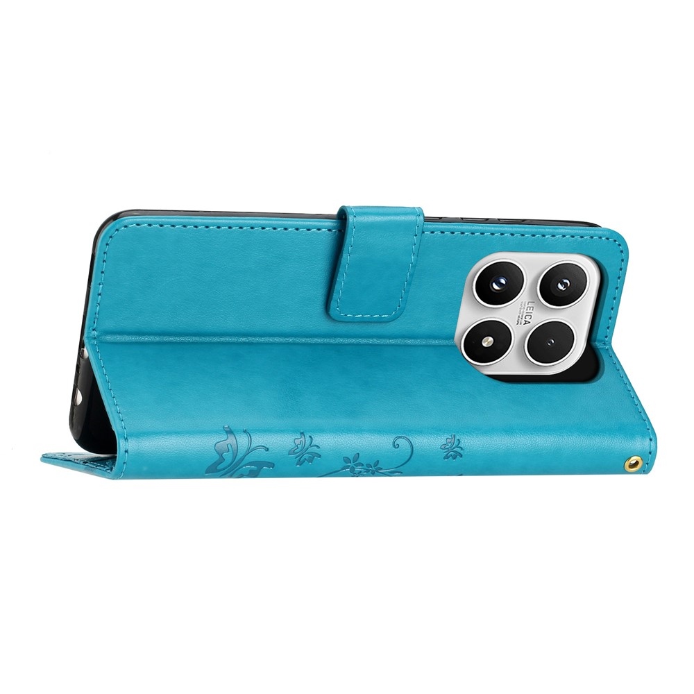 Virágok könyv tok Xiaomi 17 - kék