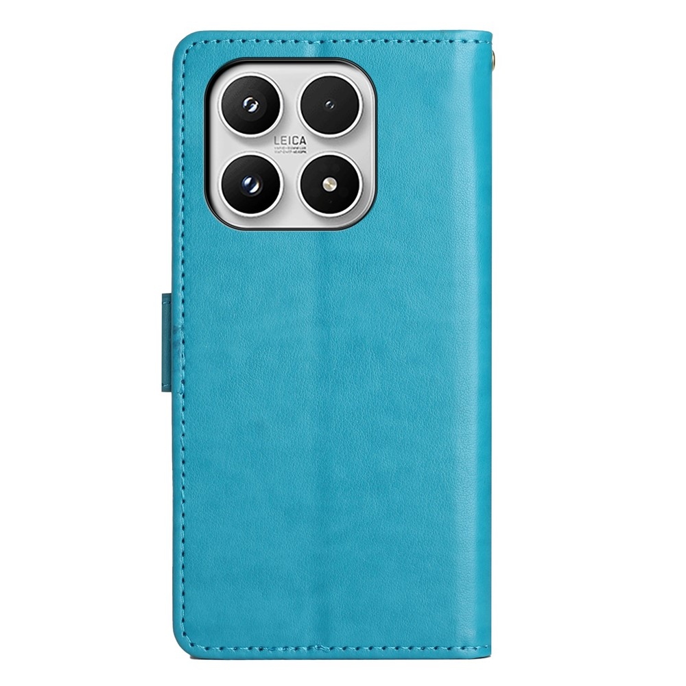 Virágok könyv tok Xiaomi 17 - kék