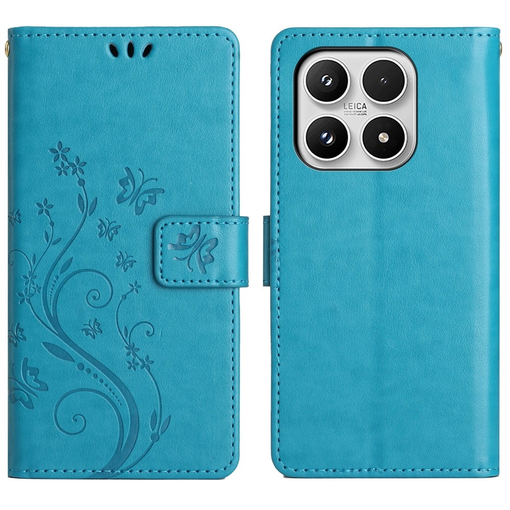 Virágok könyv tok Xiaomi 17 - kék