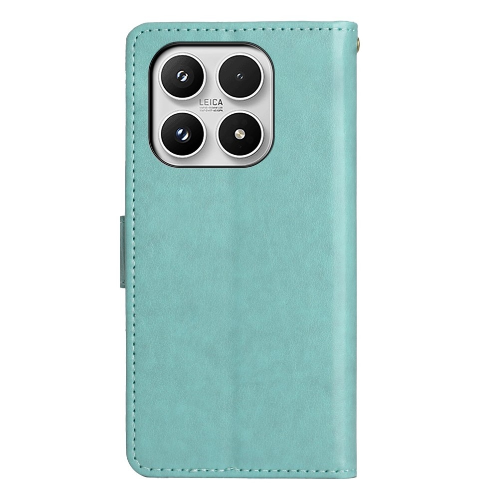 Virágok könyv tok Xiaomi 17 - teal - teal
