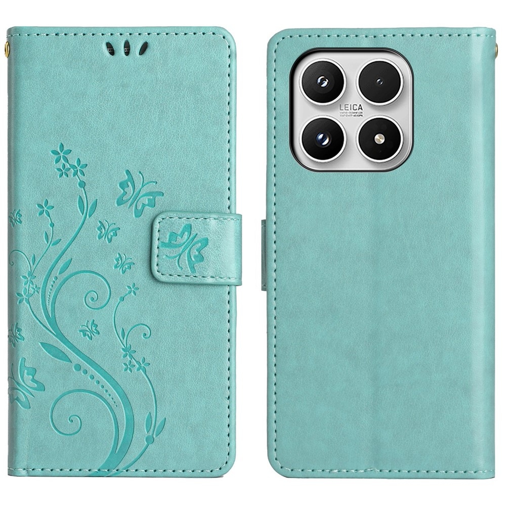 Virágok könyv tok Xiaomi 17 - teal - teal