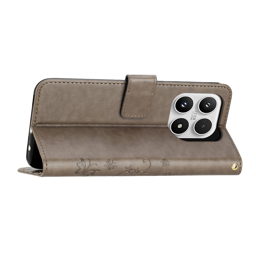 Virágok könyv tok Xiaomi 17 - szürke