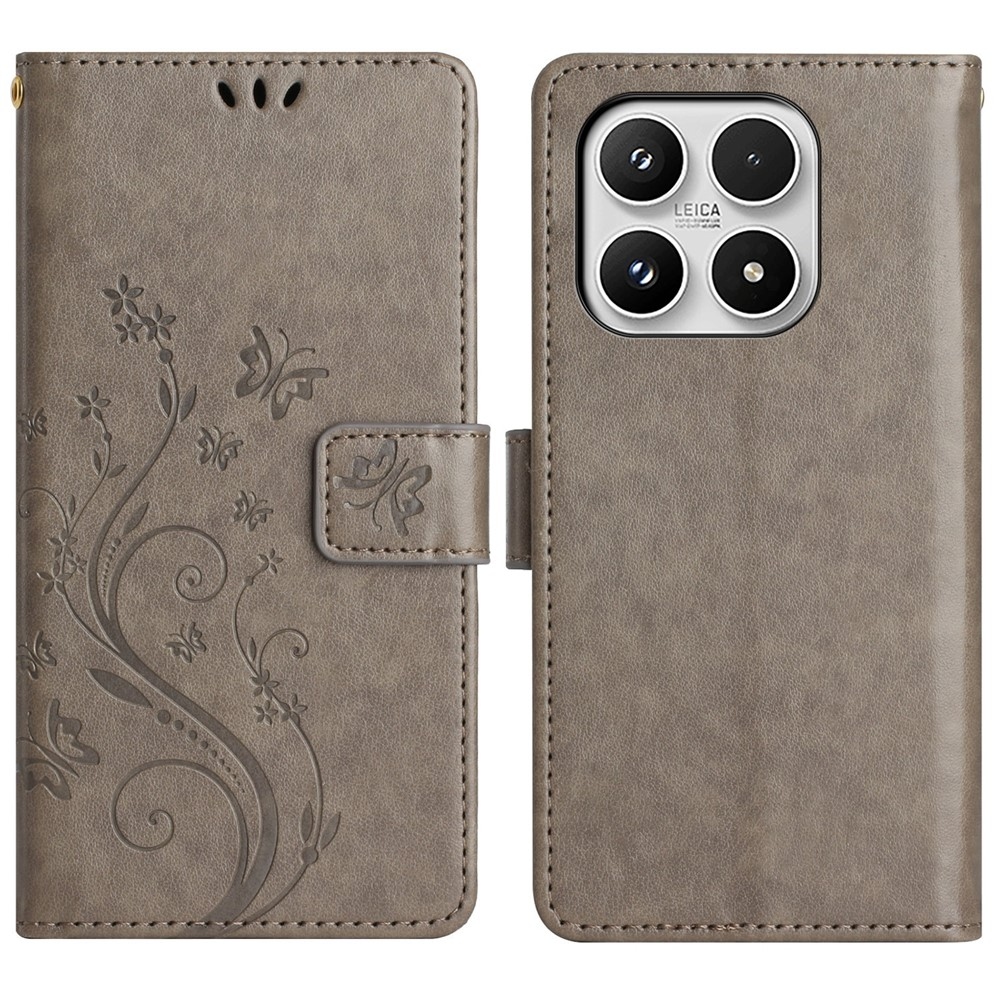 Virágok könyv tok Xiaomi 17 - szürke