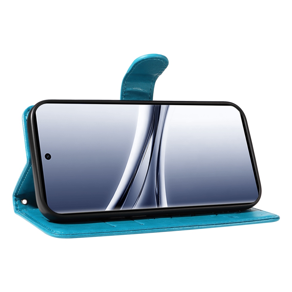 Virágok könyv tok Xiaomi Poco M8 5G/Redmi Note 15 5G/Note 15 4G - kék