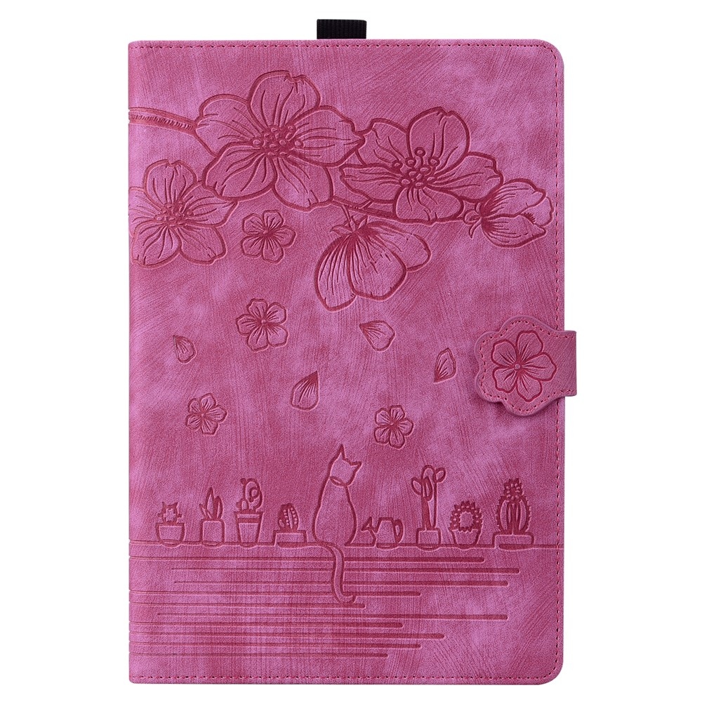 Flowers csukható tok a Samsung Galaxy Tab S12 Ultra/S11 Ultra/S10 Ultra készülékekhez – rózsaszín