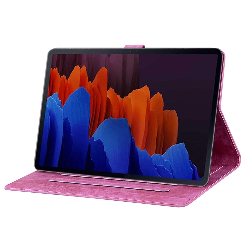 Flowers csukható tok a Samsung Galaxy Tab S12 Ultra/S11 Ultra/S10 Ultra készülékekhez – rózsaszín
