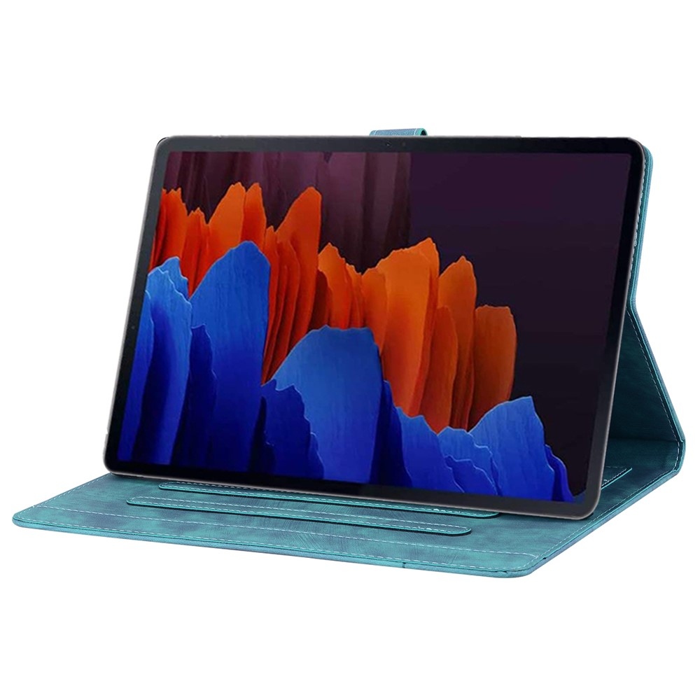 Flowers csukható tok a Samsung Galaxy Tab S12 Ultra/S11 Ultra/S10 Ultra készülékekhez – zöld