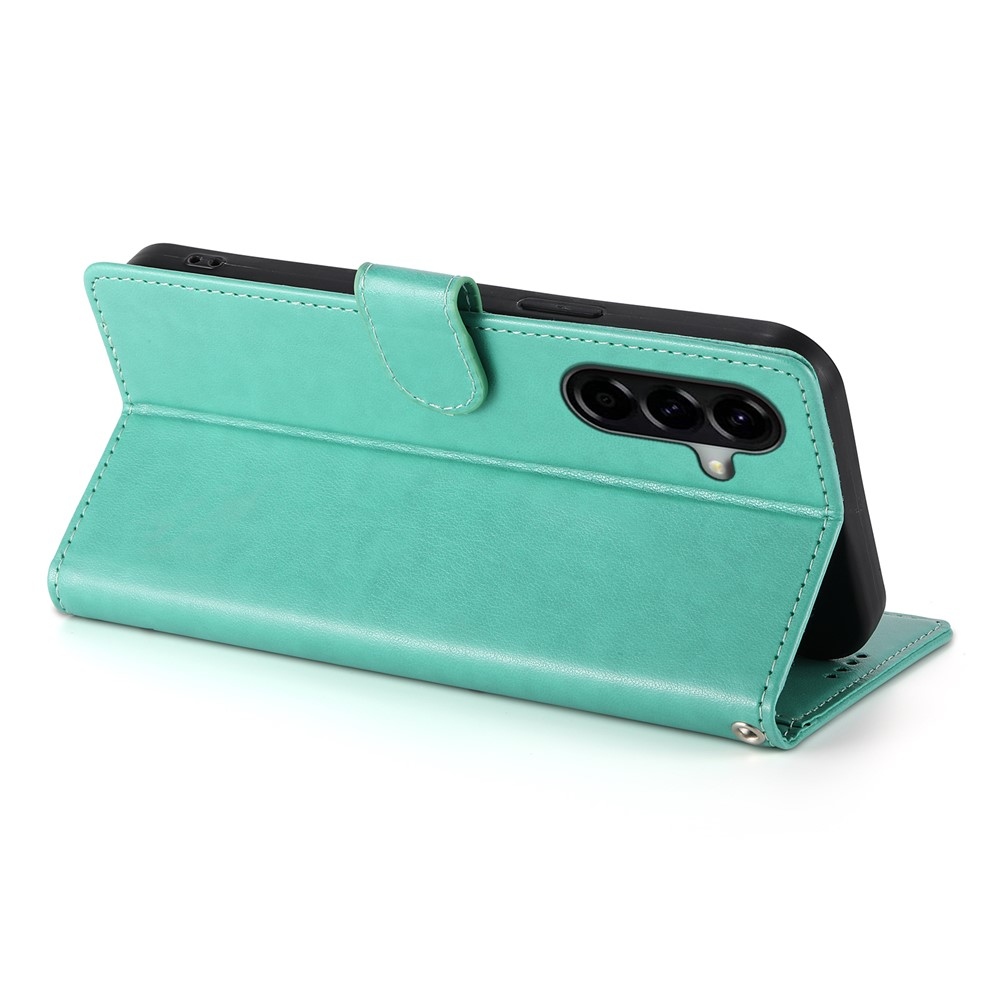 Virágos könyves tok Samsung Galaxy A37 5G - teal színű