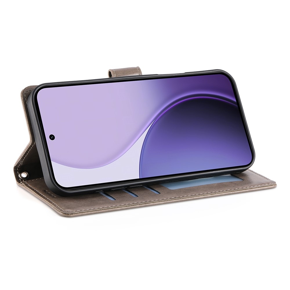 Virágos könyves tok Samsung Galaxy A37 5G - szürke