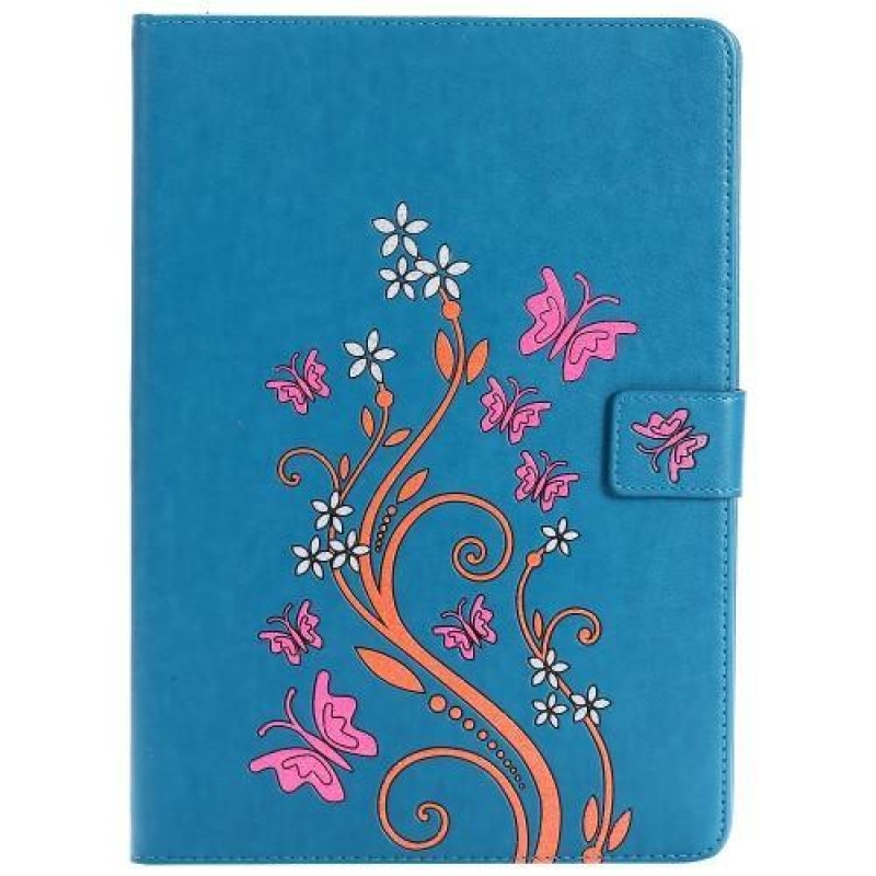 Fly PU bőr tok díszítéssel iPad Pro 9.7 készülékhez - kék
