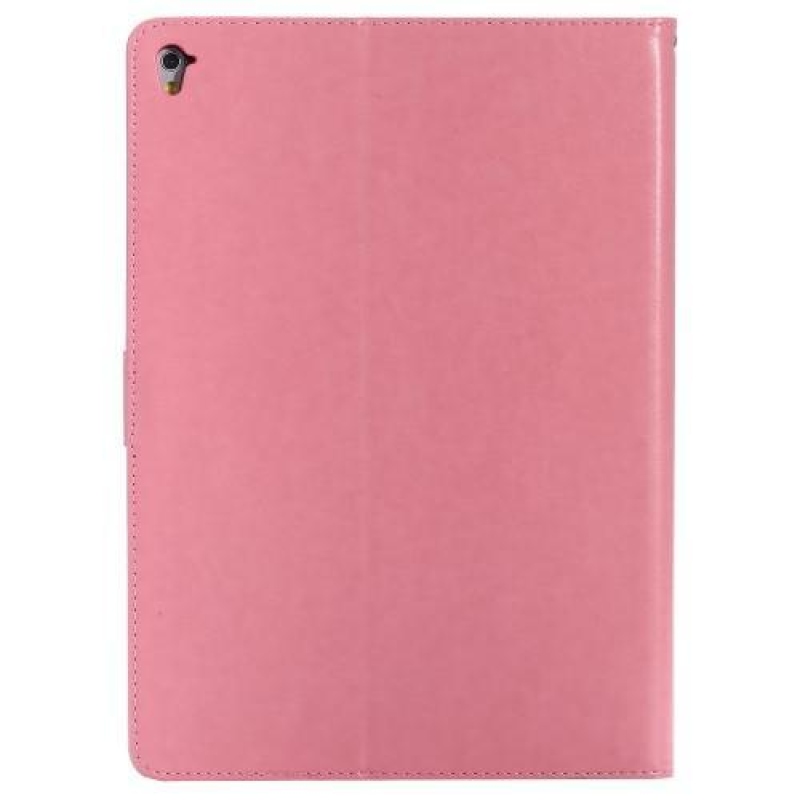 Fly PU bőr tok díszítéssel iPad Pro 9.7 készülékhez - rózsaszín