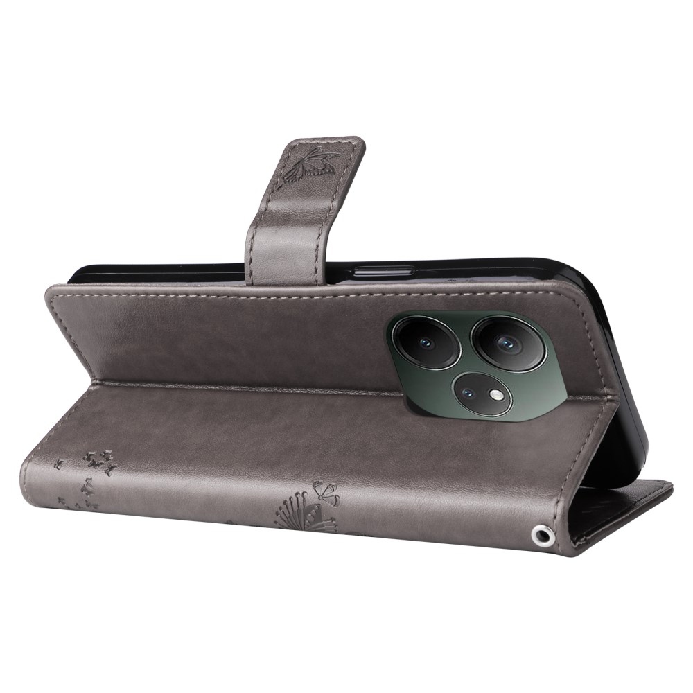 Fa könyvtáska a Realme GT 6 5G/GT 6T 5G számára - szürke