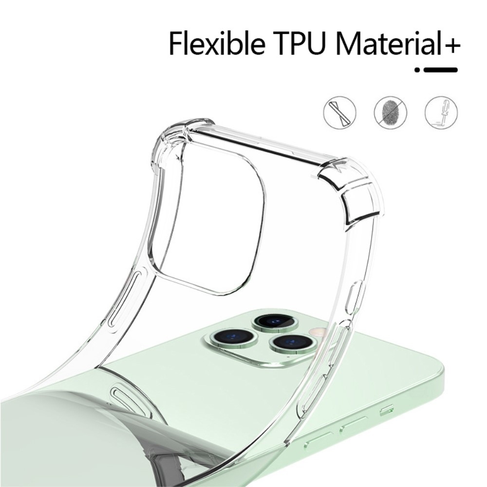 Átlátszó zselés tok megerősített sarkokkal Samsung Galaxy A35 5G készülékhez - átlátszó