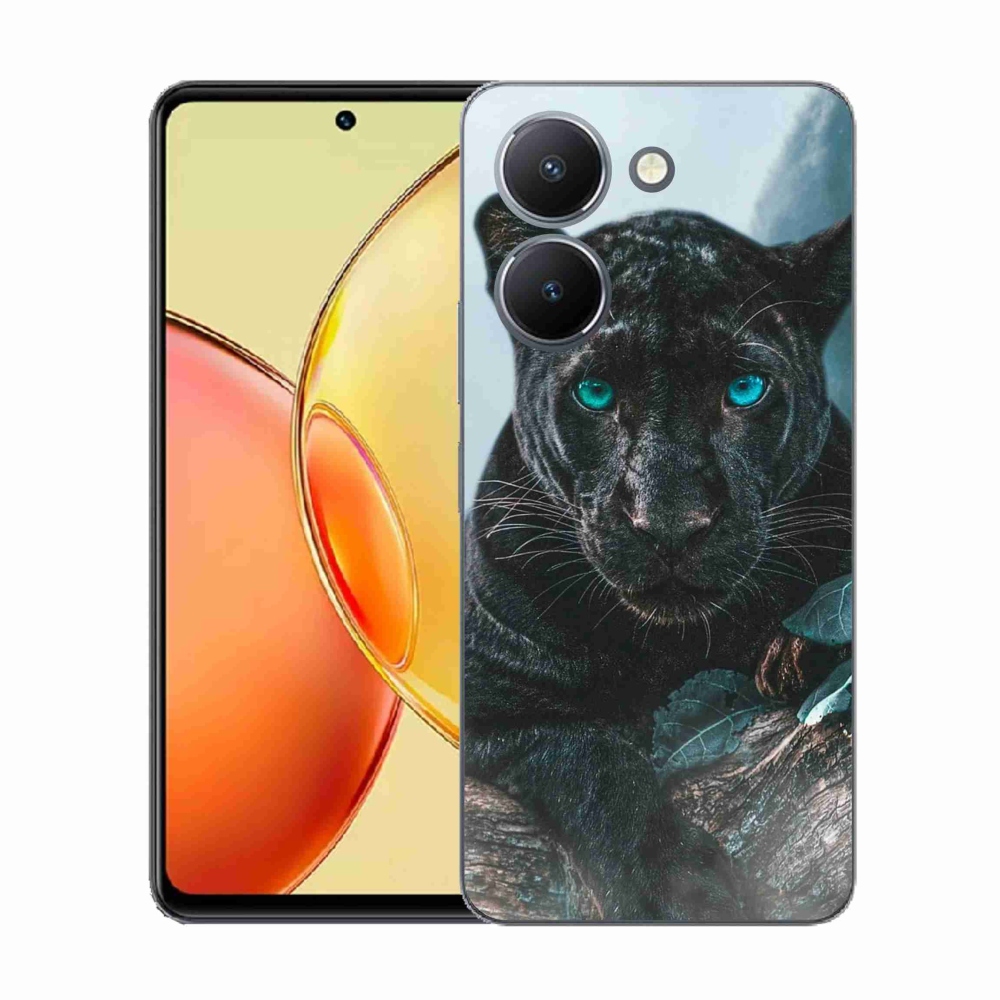 Gél borítás mmCase a Vivo Y36-hoz - fekete párduc