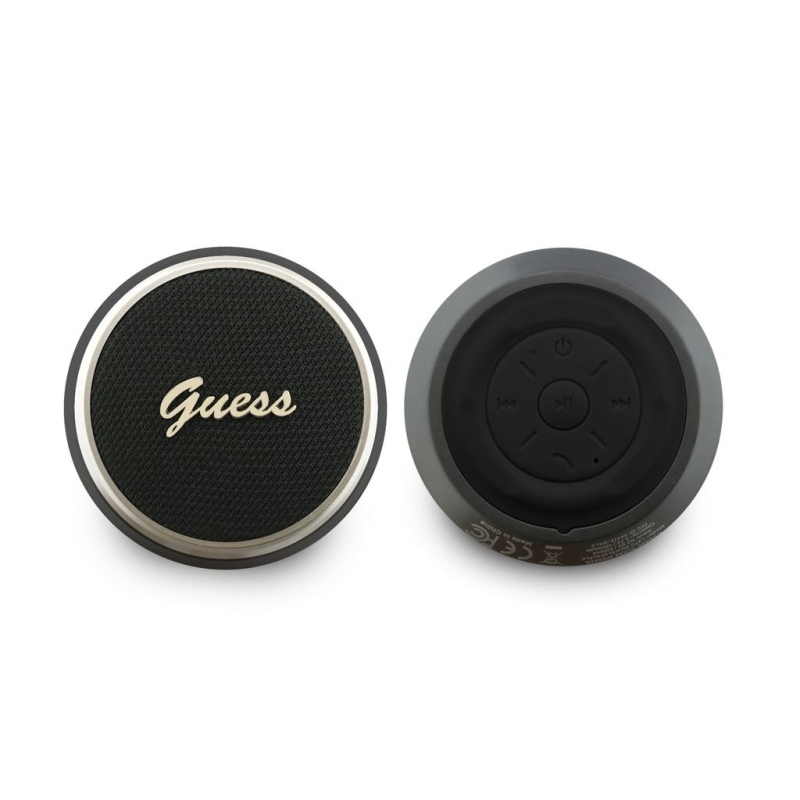 Guess Script Metal Logo Bluetooth hangszóró 5 W, fekete