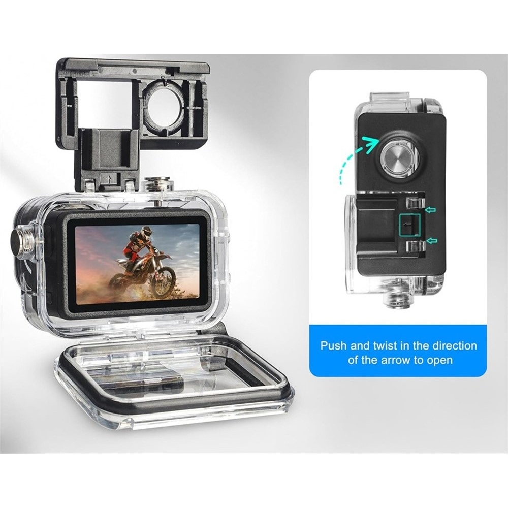 Védőkészlet DJI Osmo Action 5 Pro, Action 4 és Action 3 kamerákhoz, vízálló tokkal
