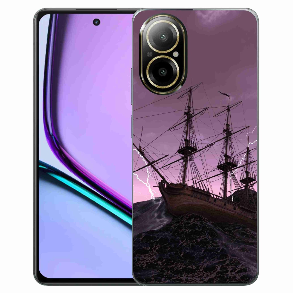 Gél borítás mmCase a Realme C67 készülékhez - hajó a viharban