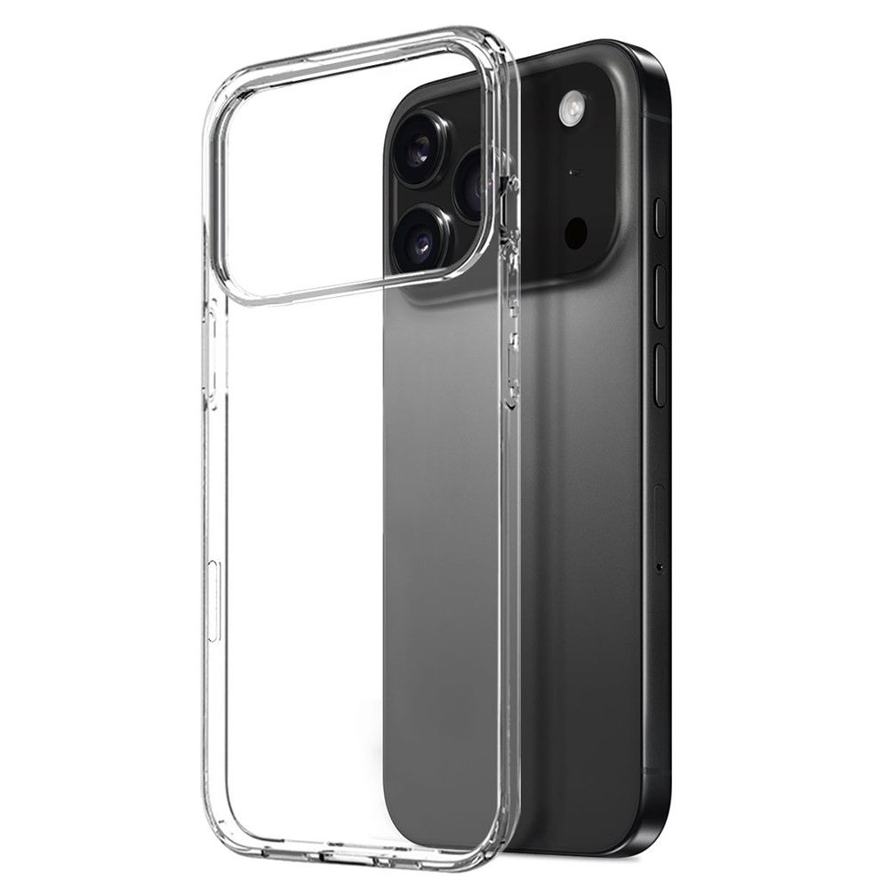 NORTHJO átlátszó zselés tok + edzett üveg iPhone 17 Pro készülékhez - átlátszó
