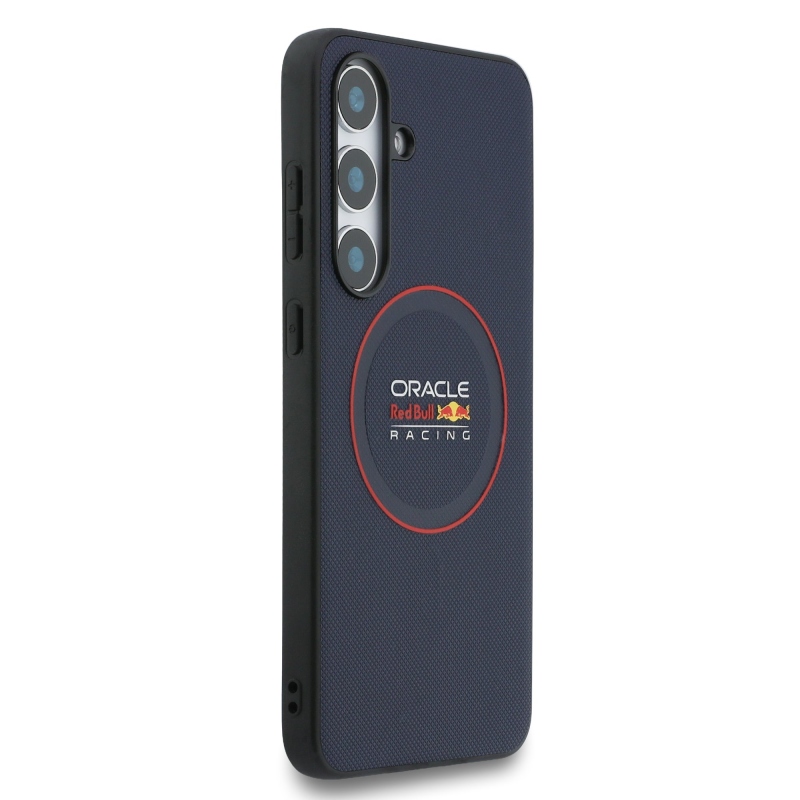 Red Bull PU bőr piros gyűrűs MagSafe hátlap Samsung Galaxy S25 FE tengerészgyalogsághoz