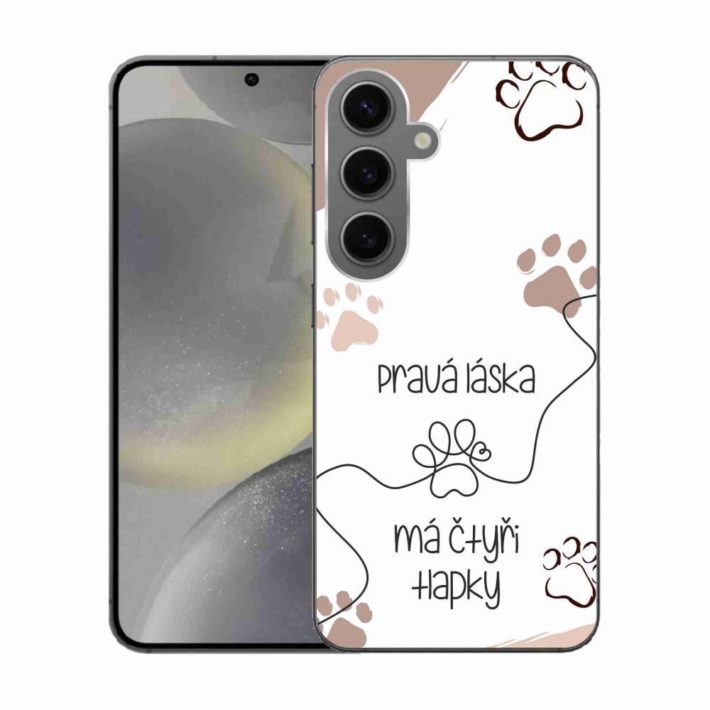 Gél borítás mmCase Samsung Galaxy S24 készülékhez - kutyamotívum 1 fehér háttér