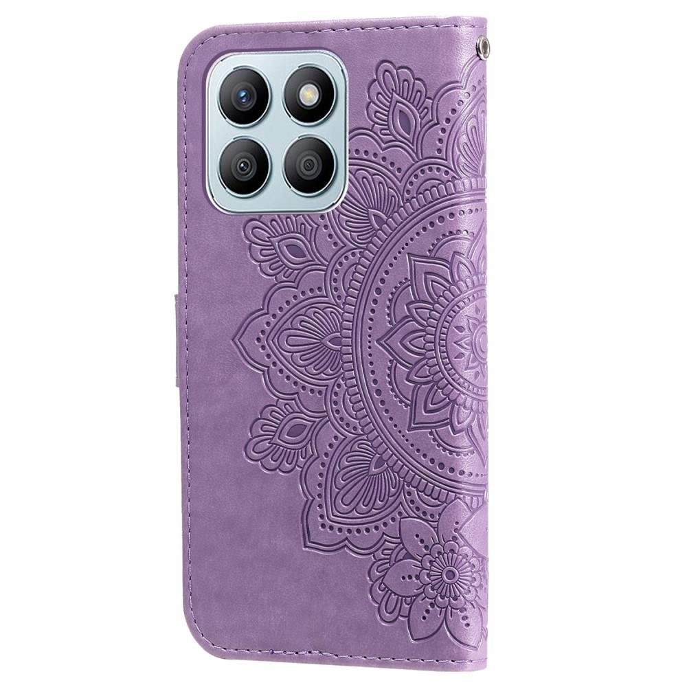 Mandala könyvtáska Honor X8b készülékhez - lila
