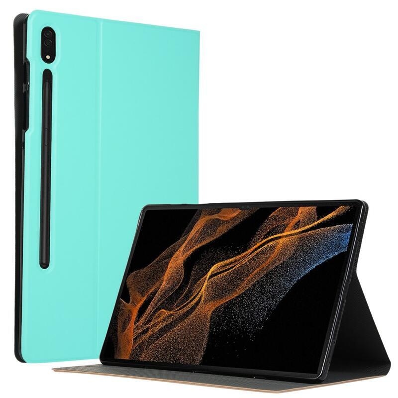 Összecsukható, pozicionálható tok Samsung Galaxy Tab S8 Ultra készülékhez - teáskék színű